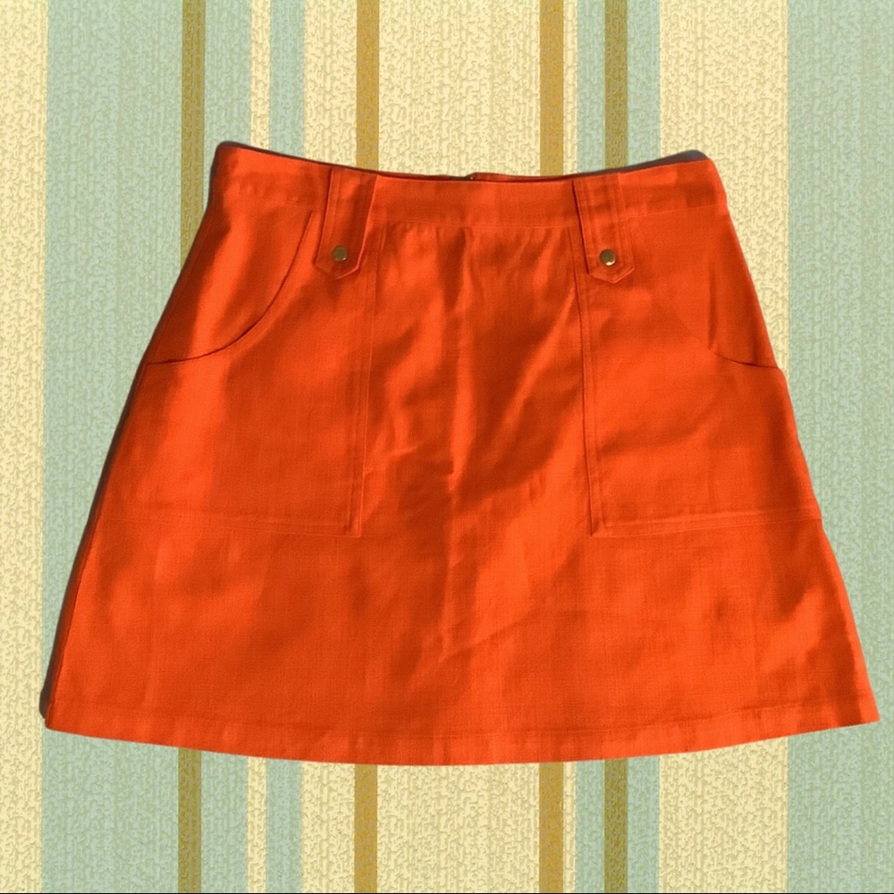 TopShop Orange Mini Skirt